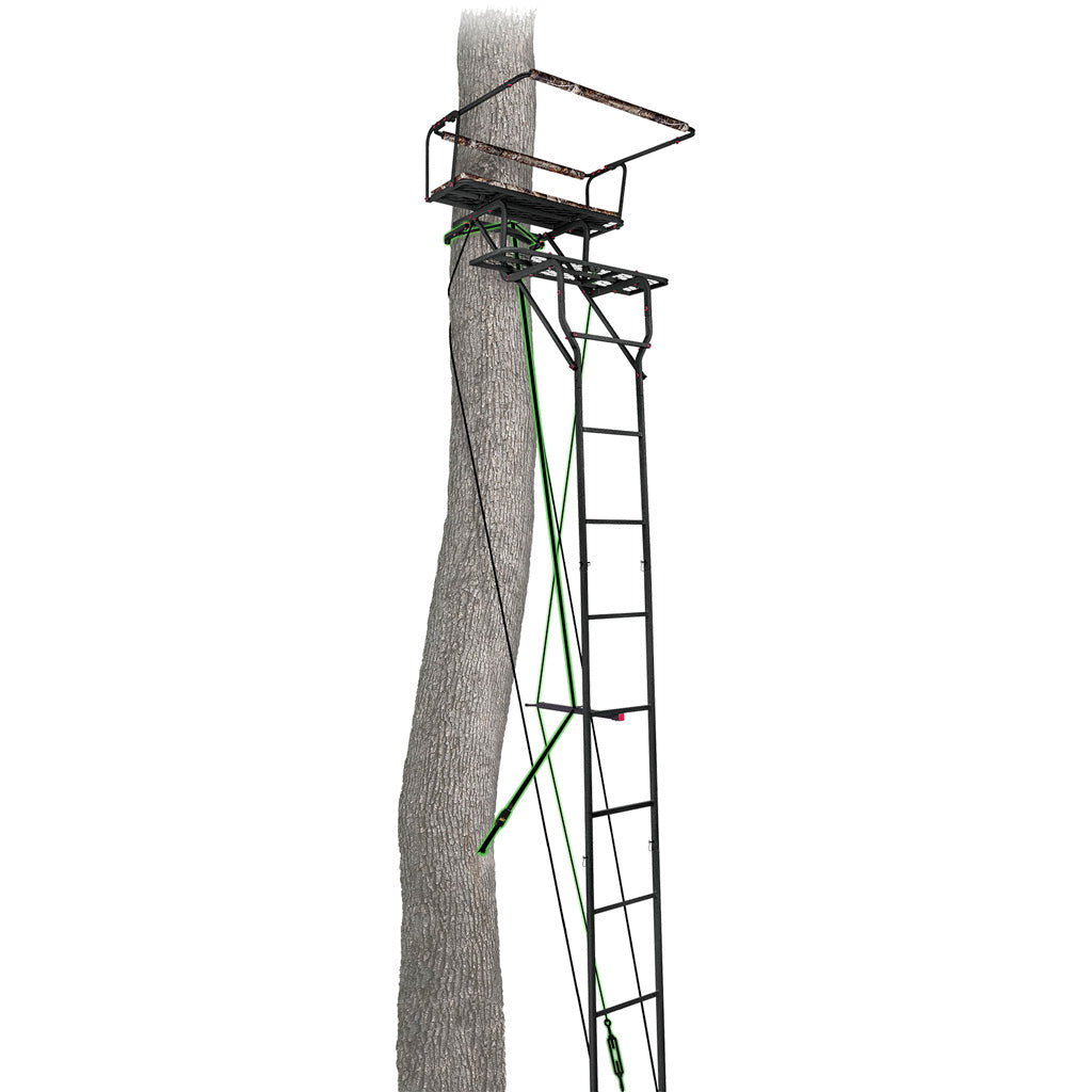 Primal Lockdown Deluxe Two-Man Ladder Stand 15 ft.
