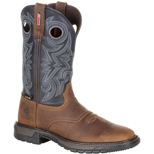 Rocky Original Ride FLX Boot Buck Skin/Blue 11