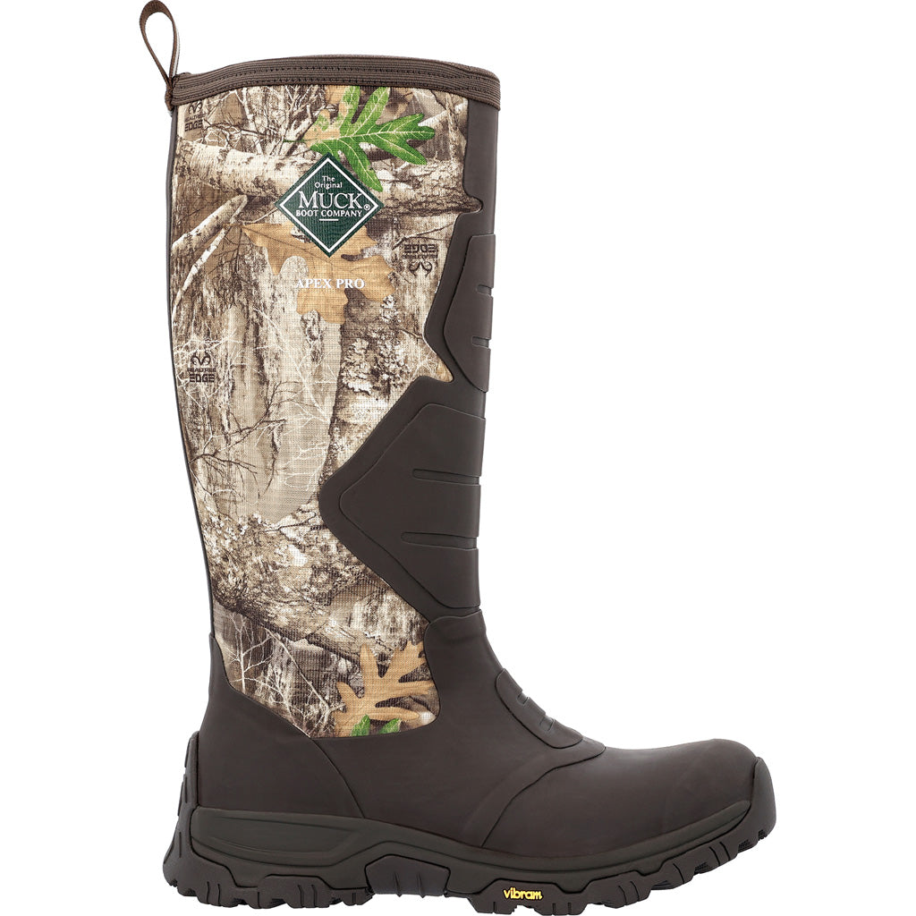 Muck Apex Pro 16 Boot Bark and Realtree Edge 12