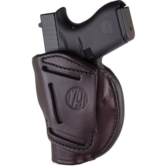 1791 Gunleather 4 Way IWB & OWB Holster Size 5 Signature Brown Right Hand